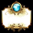 world with ornate frame