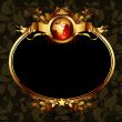 world with ornate frame