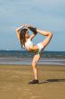 exercise on the beach.