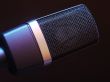Microphone with dark background