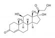 Structural formula of cortisol