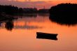 Reservoir after sunset