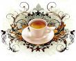 cup of coffee with ornate elements