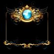 world with ornate frame