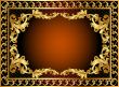  gold  frame with pattern and band