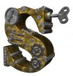 steampunk letter s