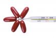 thermometer and tablets