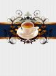 cup of coffee with ornate elements