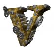 steampunk letter v