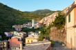 Small town on the mountain hill