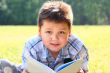 The boy with the book