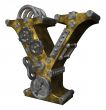 steampunk letter y
