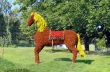 Horse at a flower-show