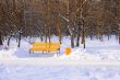 Bench in winter park