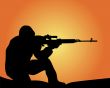 silhouette of a sniper 