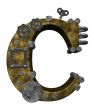 steampunk letter c