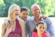 Group portrait of a happy family