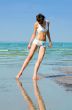 woman on the beach