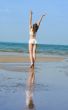 woman on the beach