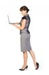 Beautiful businesswoman with laptop
