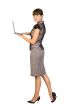 Beautiful girl with laptop