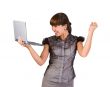 girl with laptop