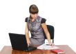 Beautiful businesswoman with laptop