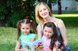 Young mum with children