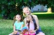 Young mum with children
