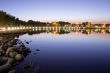 Wascana lake at night