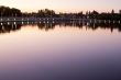 wascana lake at night
