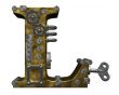 steampunk letter l