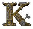 steampunk letter k