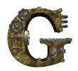 steampunk letter g