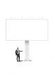 Image of Holding blank sign