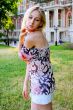 The young girl in park