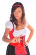 The girl in a traditional Bavarian dress
