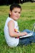 The little boy with the laptop