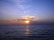 Sunset over the sea