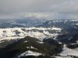 Panorama of winter Carpathians Mountains
