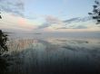 Sunrise over lake on the river Keret in Karelia