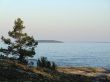 Evening on Ladoga lake