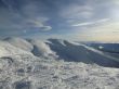 On a winter ridge of Carpathians Mountains