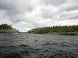 Small silent bay on Ladoga lake