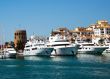 mediterranean luxury port in spain