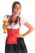 The girl in a traditional Bavarian dress