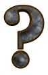 rusty question mark