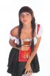 The girl in a traditional Bavarian dress