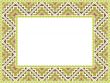 vector folk Rectangular Frame Cross-stitch