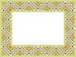 vector folk Rectangular Frame Cross-stitch